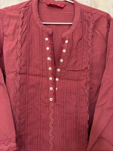 Elegant Red Kurta Set