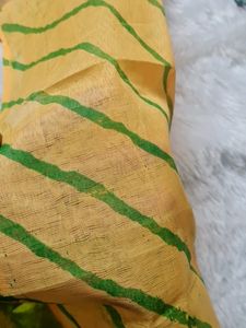 9-12m Kids Silk Lehenga - Green Yeklow