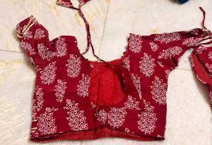 Maroon Printed Lehenga Choli Set