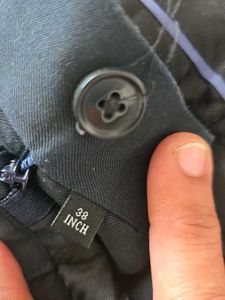 Men's navy blue Cotton Trousers