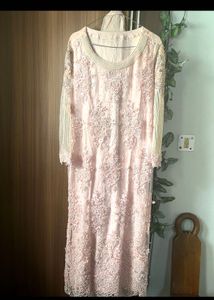 Elegant Pink Embellished Ethnic Gown