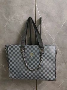Stylish Checkerboard Tote Bag
