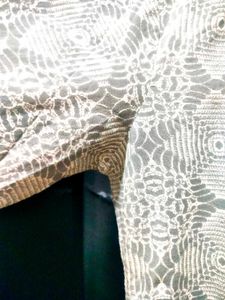 Grey And White Kurta Palazzo Set For Women