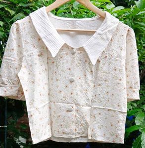 Floral Print Cropped Top