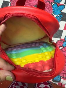 Rainbow Pop-It Bunny Backpack