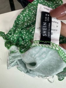 Green Floral Off-Shoulder Top