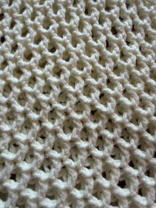 Cream Crochet Tote Bag