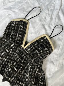 Chic Tweed Peplum Top