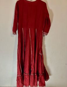 Maroon Embroidered Anarkali(New)