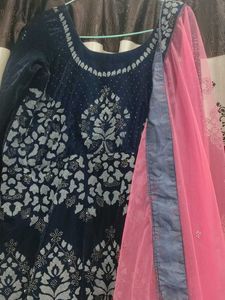 Elegant designer one time used velvet gown