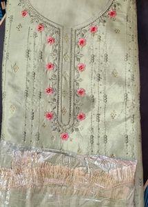 Embroidered Kurta Fabric (Unstitched)