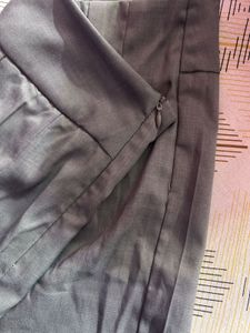 Grey Wide-Leg Pants Set