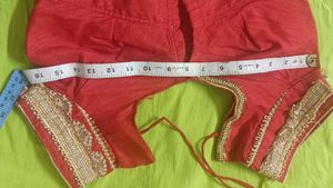 Pink &amp; Gold Embellished Saree
