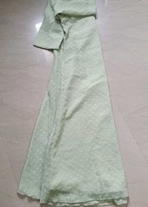 Elegant Mint Green Embroidered Kurta XL - XXL