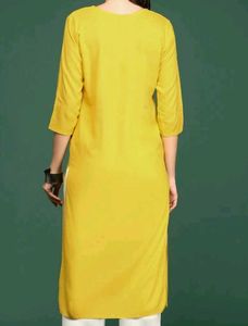 Cotton Kurta Set Yellow