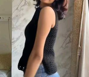 Black Crochet Sleeveless Top