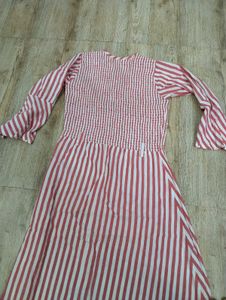 Chic  washed Striped Maxi Dress