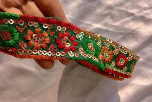 Green Lace/ Border For Sare/Dupatta