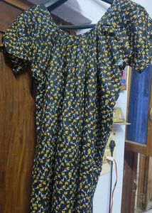 Chic Floral Print Kurta