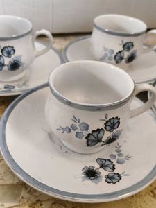 set of 12 Vintage Floral Tea Cups &amp; Saucers Se