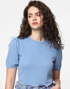 Only Puff Sleeve Crop Top