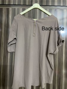 Stylish Beige V-Neck Criss-Cross Top