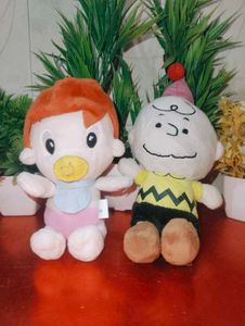 Cute Plush Toys - Baby & Charlie Brown(set of 2)