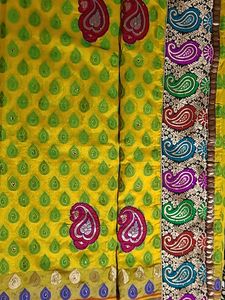 Elegant Yellow Chanderi Saree Perfect For Haldi