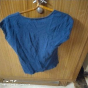 Blue 'Never Without Flowers' T-Shirt