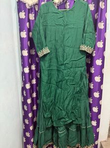Emerald Green Embroidered gown