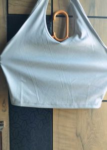 Grey halter neck top