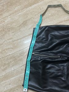 Black Faux Leather Pants