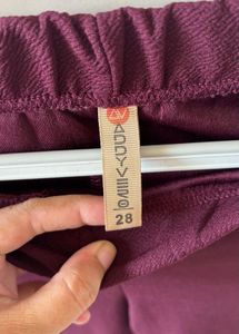 purple Flared Pants
