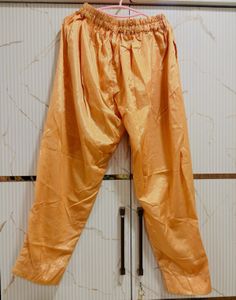 Peach &amp; Gold Festive Embroidered Suit Set