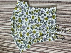 Floral Print Cinched Waist Top
