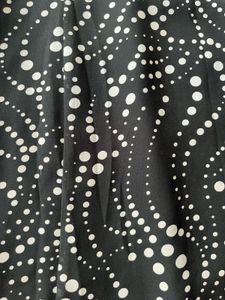 Chic Black &amp; White Polka Dot Midi Dress