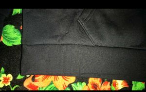 Shein Black Hoodie Angel Graphic