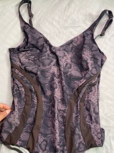 snake print bodysuit