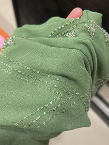 Y2K sheer kurthi Olive Green top