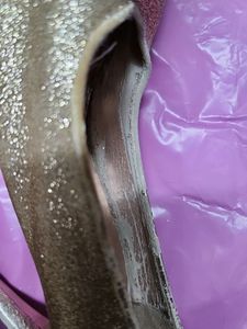 Veruchka by Payal Kothari Og Gold Glitter Heels