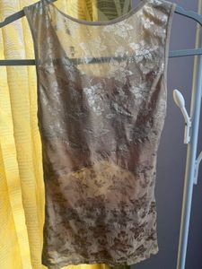 Sheer Floral Lace Camisole Top