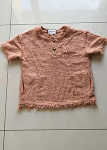 Karl Lagerfeld Tweed Style Top
