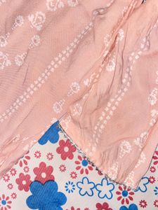 Pink / green Printed Kurta