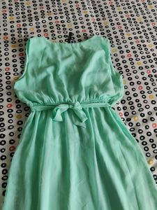 Unused Sea Green Knee Length Dress
