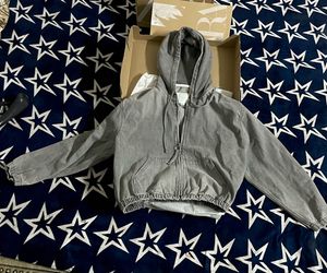 ZARA WASHED HOODED JACKET