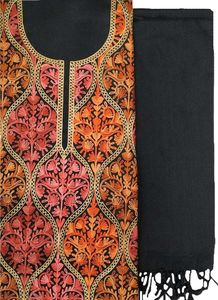 Womens Woollen Kashmiri Embroidery Salwar Suit