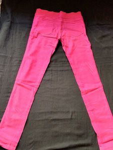 Bright Pink Skinny Pants