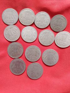 Coins 1₹ Hyderabad, Mumbai Mix Coin