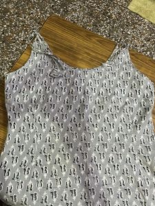 Boho Print Sleeveless Kurta