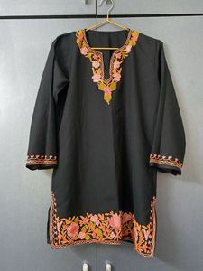 Authentic Kashmiri floral Embroidery kurta